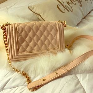 Girly quilted Pink cross body bag *New* W/O tags